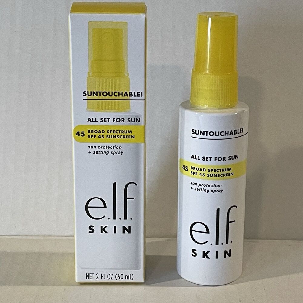e.l.f. Skin Suntouchable All Set For Sun Setting Spray Broad Spectrum SPF 45 2oz